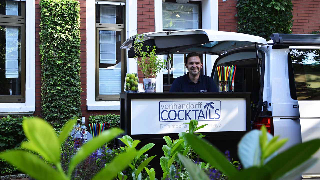 Mobile Cocktailbar für Deine Hochzeit.
